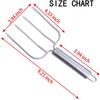 Stainless Steel Poultry Lifters Set of 2.Meat Fork, Roaster Poultry