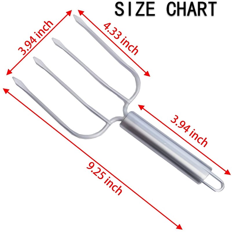 Stainless Steel Poultry Lifters Set of 2.Meat Fork, Roaster Poultry