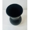 Unbranded Plastic Textured Black Vase, 7.5-in.