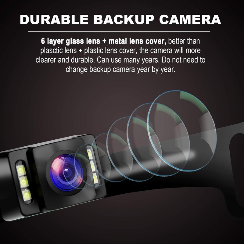 GLK Car Rear View Backup Camera HD License Plate Backup