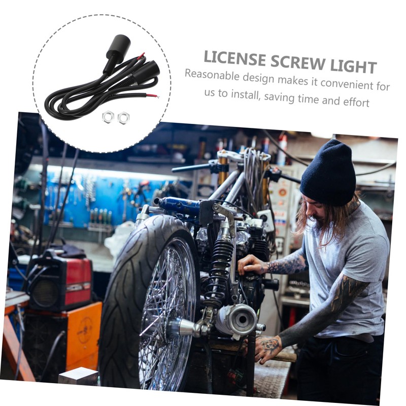 Ciieeo 2pcs LED License Plate Light for Car Motorcycle Durable