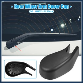 INFINAUTO Rear Windshield Wiper Arm Nut Cover Cap for Ford Focus - 1 Pcs Black Stylish Design