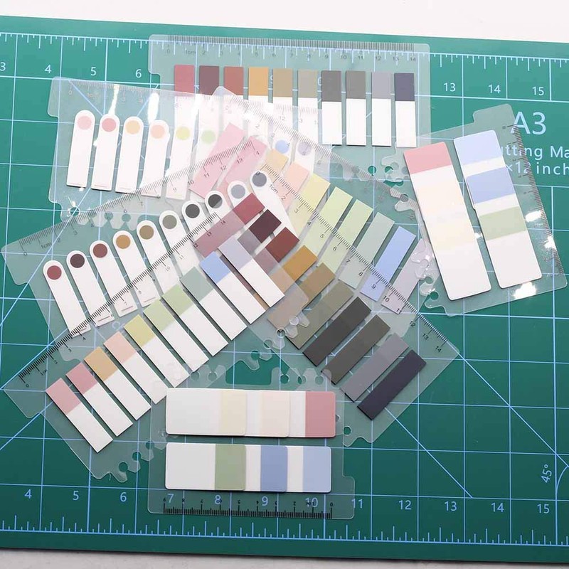 1320pcs Sticky Tabs, Color Writable Morandi Sticky Tabs, Repositionable Translucent