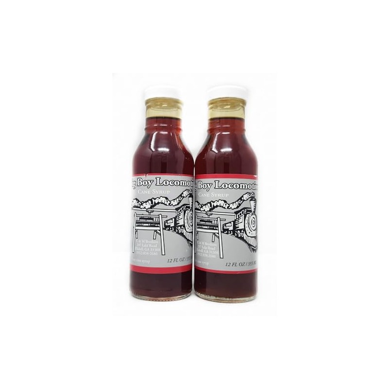 2 Pack Cane Syrup Big Boy Locomotive Bottles Made In