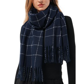 FURTALK Plaid Winter Scarf for Women Soft Cashmere Shawls Wraps Warm Womens Large Chunky Scarves