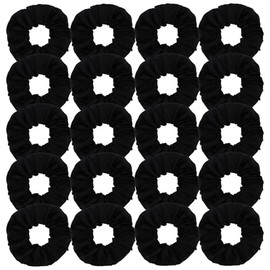 Semato 20 Pacs Matte Satin Scrunchies Bridesmaid Proposal Gifts Hair Ties Scrunchies for Women Girls Bachelorette Party Favors (black)