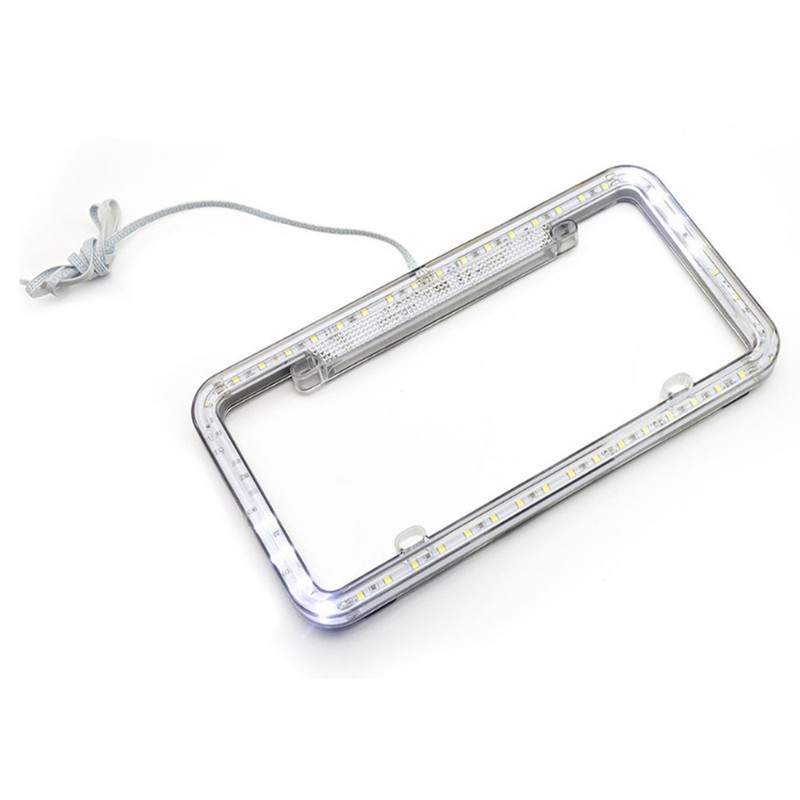 License Plate Frame Light LED Plate Holder Bracket 6W 12V