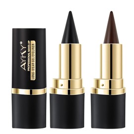 Noerrors 2 Colours Black Brown Eyeliner Pens, Waterproof Cream Waterline Eye Pen, Smudge-proof Smokey Eye Liner Pen, Quick Drying Long Lasting Eye Makeup