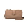 Mura, Women's, Smartphone Shoulder with Wallet, L-Shaped Zipper, beige