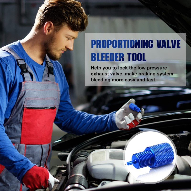 Frienda 2 Pcs Brake Proportioning Valve Bleeder Tool Shuttle Valve