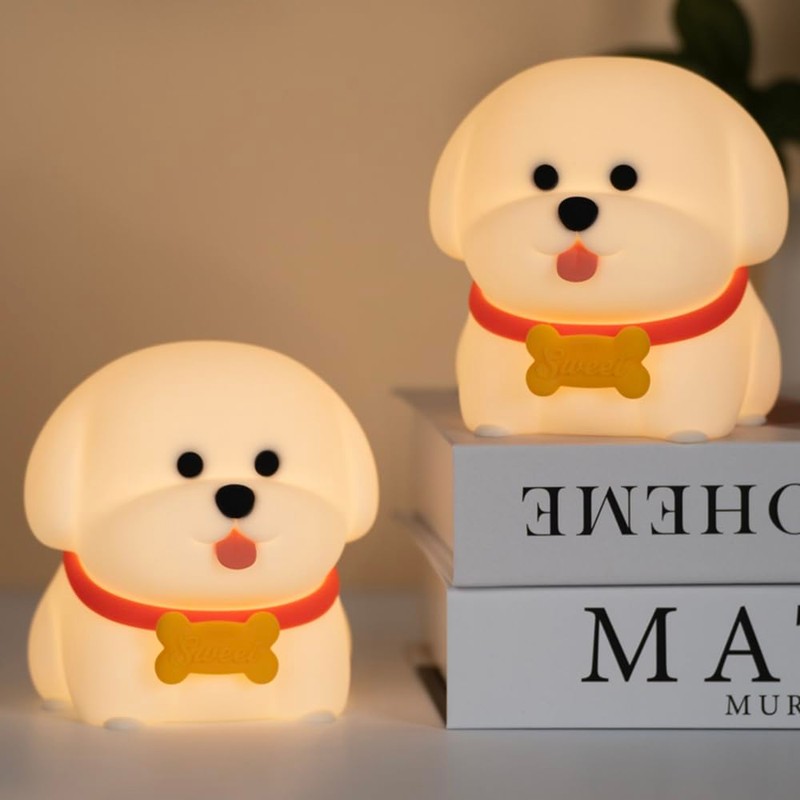 Wonderboy Puppy Night Light, 3000K Warm Light, RGB Color Mode,