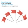 PATIKIL Flag Map Push Pins, 50 Pcs 1 Inch Travel