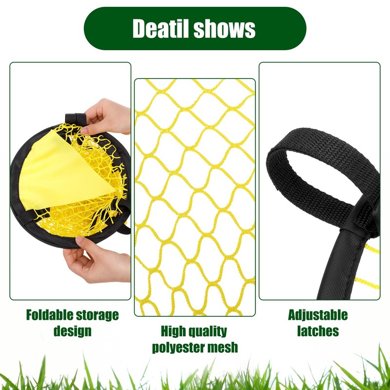 Top Bins Football Goal Target & Training Rebound Net,2 PCS