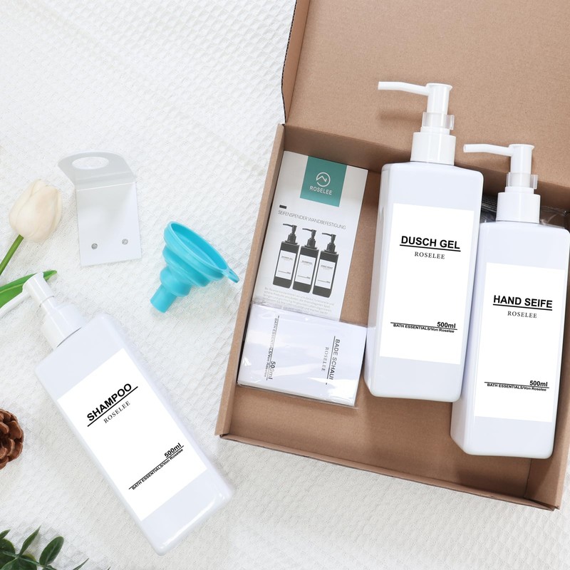 Roselee Soap Dispenser Wall Mounting Set, Soap Dispenser Shower No