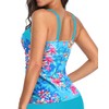Talisea - Tankini con aros para mujer, solo con control
