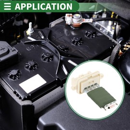 Motoforti HVAC Blower Motor Resistor Heater Blower Resistor for Vauxhall Meriva A 2003-2012 Metal ABS No.13124714 White