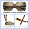 Dollger Oversized Square Sunglasses for Women Polarized Big Large Wide