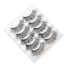 5 Pairs False Eyelashes Natural Fake Eyelashes Fluffy Hand-made Eyelashes Extension (3D303)