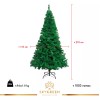 Skygreen Arbol De Navidad Pino Artificial 2.10m Frondoso Follaje Color
