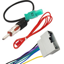 Car Stereo Wiring Harness Repair Radio Wiring Harness with Antenna Adapter Connector Compatible with Jep 2008-2016 D0dge 2006-2016 Chrysler 2004-2016