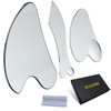 ROOFEI 3 x Gua Sha Stone - Stainless Steel Gua