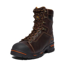 Timberland PRO Men's Endurance 8 Inch Steel Safety Toe Puncture Resistant Industrial Work Boot, Briar Brown-2024 NEW, 9.5W