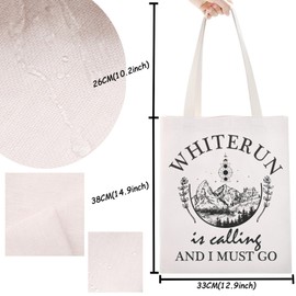 TSOTMO Game Merch Gamer Gaming Bag Whiterun Skyrim Shoulder Bag for Video Game Lover RPG Gift (WHITERUN)