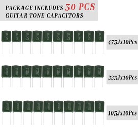 Guitar Tone Capacitor 223J 0.022uf-10pcs,103J .01uf-10pcs,473J .047uF-10pcs Capacitors Polypropylene Electronic Accessories 630v-Total of 30 pcs