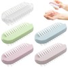 Aoyswuz 5 Pieces Nail Brushes Multicolor, Small Size Plastic Nail