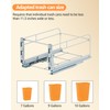 RUNMI Double Pull Out Trash Can Under Cabinet with Door