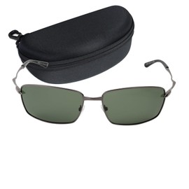 Captain Stag CSP-001-3-EH-72 Polarized Men's Sunglasses, Sunglasses Case, Stainless Steel, Green