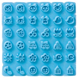 Shachihata GA-BGE2 Rubber Sheet for Namae Stamps, Lowercase Illustration