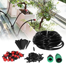 20M 4/7 Hose Garden Automatic Drip Irrigation Kit Adjustable Dripper for Home Flowerpot