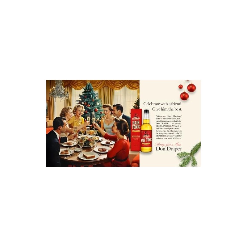 DON DRAPER Hair Tonic YELLOW - TRAVEL SIZE