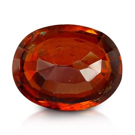 LMDPRAJAPATIS Natural Genuine Unheated Untreatet 4.10 Carat Earth Mined Original Certified Hessonite Garnet Gomed Loose Gemstone