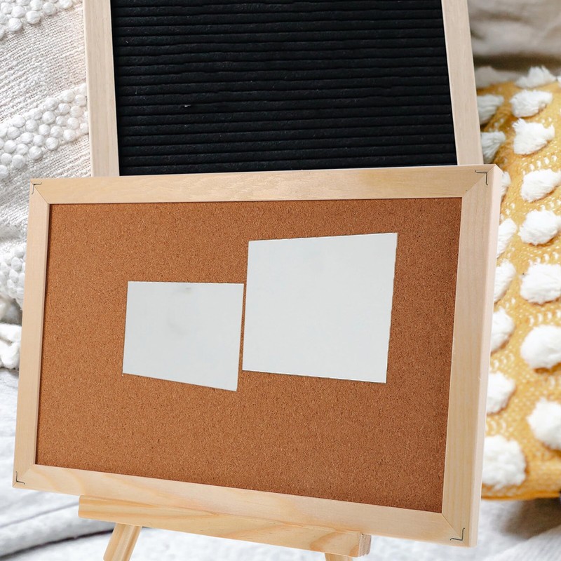 STOBOK Office Cork Board, Cork Board, Double-Sided, Tabletop, Decorative Board,