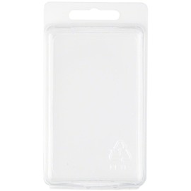 Collecting Warehouse Clear Plastic Clamshell Package/Storage Container, 3.69" H x 2.38" W x 1.25" D, Pack of 100