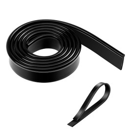 Squeegee Rubber Replacement, 41inch/roll Squeegee Blade Silicone Window Rubber Squeegee Replacement Blades Black Squeegee Scrubber Squeegee Refill Blades Head for Windows, Shower Doors, Glass Cleaning