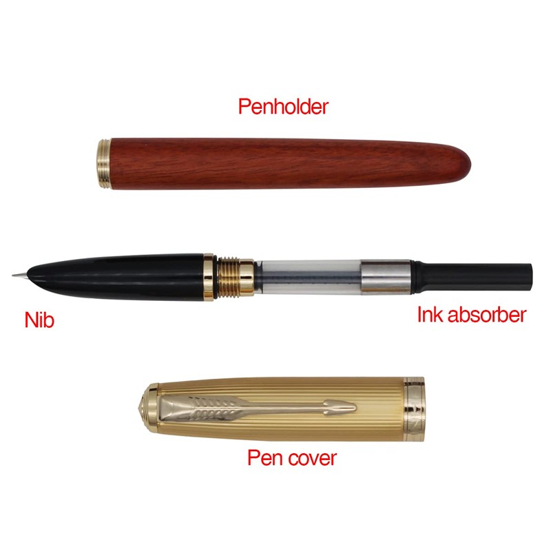Ranvi Jinhao 85 Fountain Pen Fine Point 0.38mm (Rosewood)