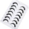 Pooplunch False Eyelashes Invisible Band Cat Eye Look Natural Wispy