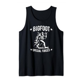 Bigfoot Special Forces - He's Got a Gun and uniform Tank Top