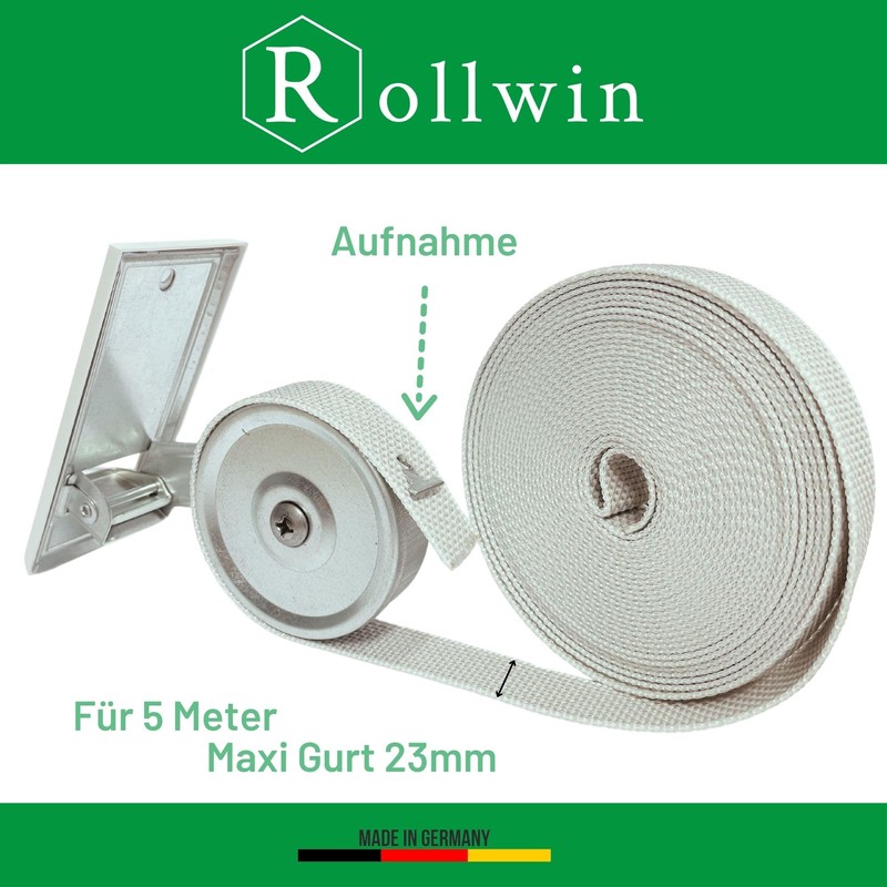 Rollwin Roller Shutter Belt Winder Flush-Mounted 105 mm Hole Spacing