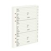 suituts Address Book Refill Pages with Alphabetical Tabs, Large Print