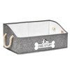 Thankspaw Dog Toy Box, Large Dog Toys Storage with Handle,
