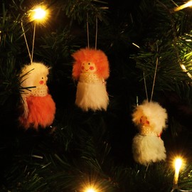 com-four® Christmas Hanging Figures, Gnomes, Various Tree Hanging Figures, Premium Decorations