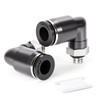TAILONZ PNEUMATIC Male Elbow 6mm Tube OD x M5 Thread