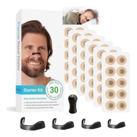 60 Dilatador Respiración Tiras Nasal Magnetico Anti Ronquido