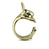 Serebra Jewelry Rabbit Ring with Silver, Bronze, Black Tint Size