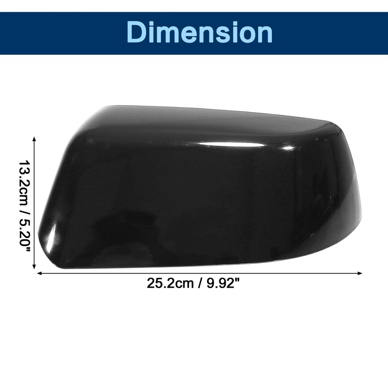 ROWORKX 2pcs Top Half Mirror Covers Compatible with 2015-2019 Chevy