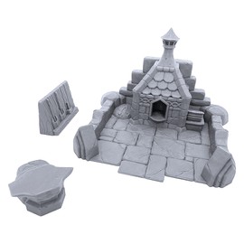 Dwarf Settlement Forge by Makers Anvil, 3D Printed Tabletop RPG Scenery and Wargame Terrain for 28mm Miniatures